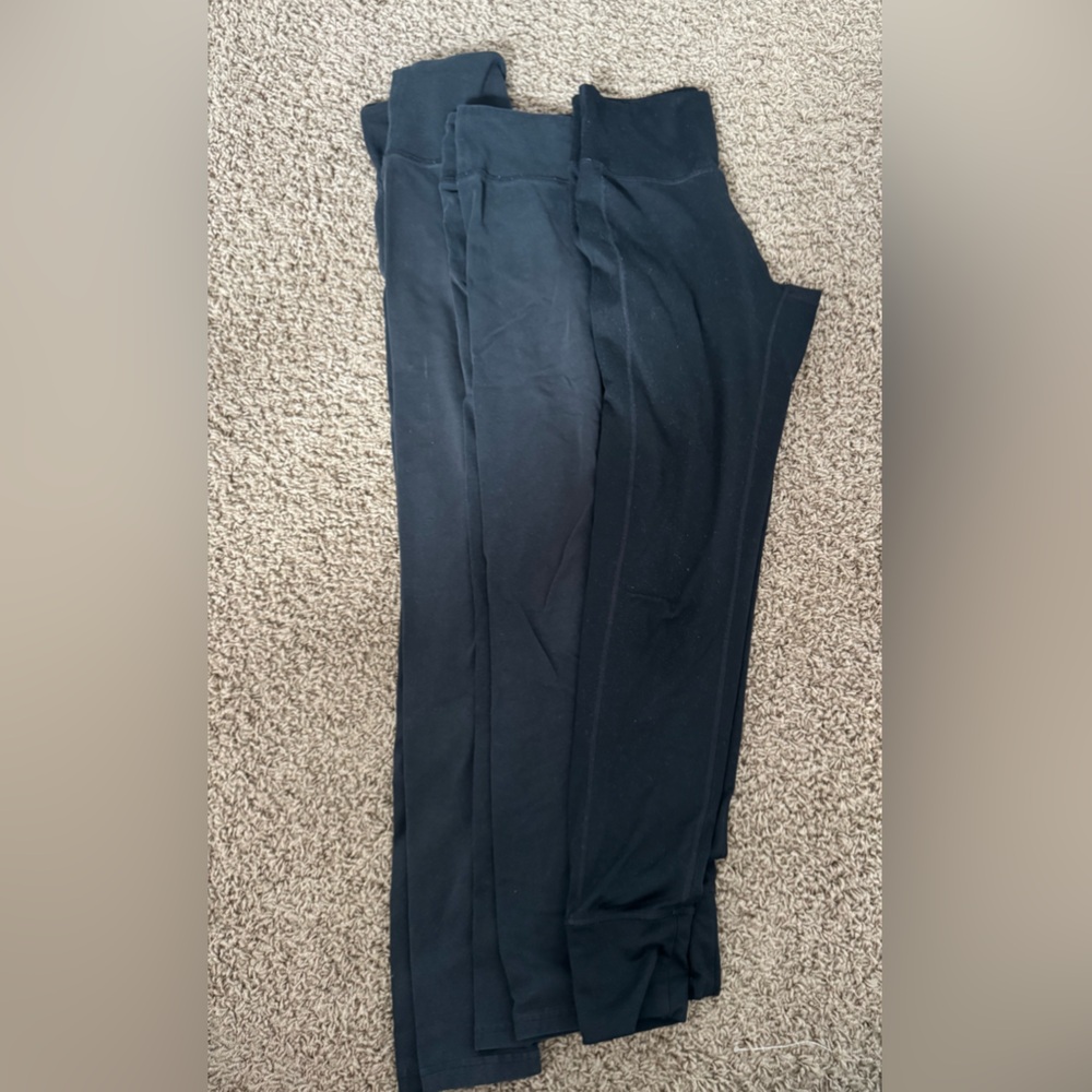 Three pairs of offline aerie black leggings